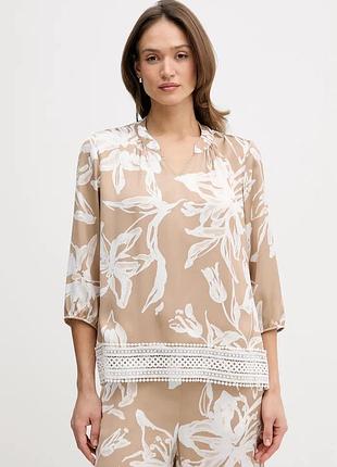 Urbanshop com ua joseph ribkoffблузка жіноча бежева квіти 261031 розміри запитуйте