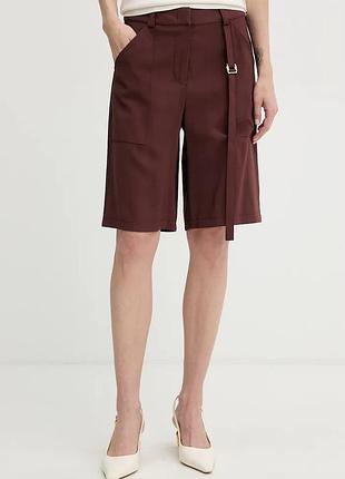 Urbanshop com ua patrizia pepeэлегантные шорты женские вискозные коричневые high waist 2p1773 a573 размеры запитуйте