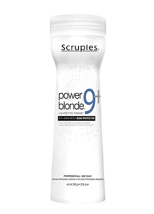 Пудра для освітлення волосся на 9 тонів power blonde 9+ lightening powder 300g