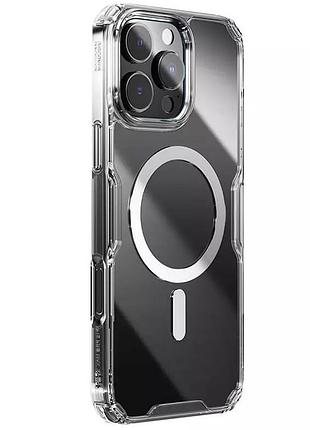 Tpu чехол nillkin nature pro magnetic для apple iphone 16 pro (6.3")