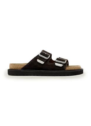 Urbanshop com ua allsaintsзамшеві шльопанці allsaints randal sandal колір коричневий m002fc розміри запитуйте