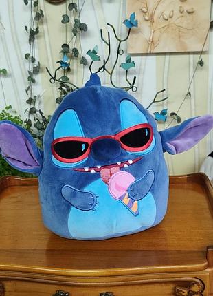 Оригінал squishmallows disney стіч з морозивом stitch (kellytoy) | м'яка іграшка-подушка