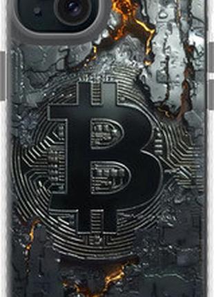 Чехол на iphone 15 plus раскаленный биткойн "6091pc-3097-72104"