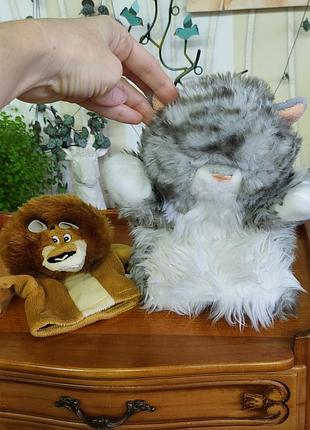 Винтажная игрушка на руку котик keel toys / merrythought (крупбритания) | кукольный театр и лев