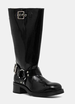 Urbanshop com ua steve maddenчоботи steve madden beau колір чорний на плоскому ходу 11003069 розміри запитуйте