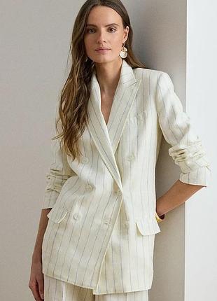 Urbanshop com ua lauren ralph laurenдвобортный пиджак женский льняной бежевый 200p13586 размеры запитуйте