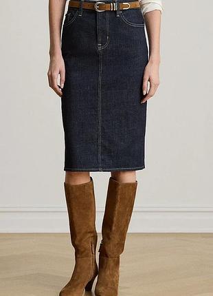 Urbanshop com ua lauren ralph lauren юбка-карандаш джинсовая голубая однотонная 200p14644 размеры запитуйте