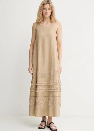 Urbanshop com ua weekend max maraлітня сукня лляна бежева однотонна розміри запитуйте