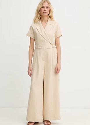 Urbanshop com ua weekend max maraкомбінезон на запах жіночий з льоном oblato бежевий 2615241012600 розміри запитуйте