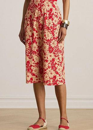 Urbanshop com ua lauren ralph laurenспідниця lauren ralph lauren колір червоний midi розкльошена 200p08689 розміри запитуйте
