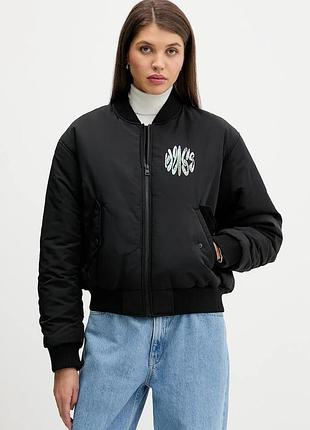 Urbanshop com ua hugo blueкуртка-бомбер hugo blue fiablo-1_b колір чорний демісезонна oversize 50550702 розміри запитуйте
