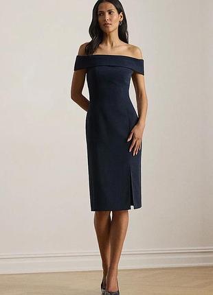 Urbanshop com ua lauren ralph lauren сукушка с острым вырезом темно-синяя однотонная 253982166 размеры запитуйте