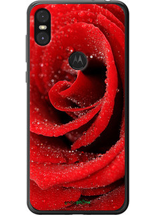 Чохол на motorola one червона троянда "529u-1589-72104"