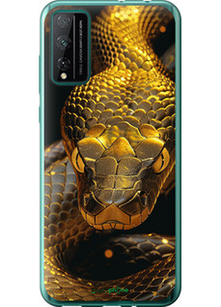 Чехол на huawei honor play 4t pro golden snake "6072u-1914-72104"