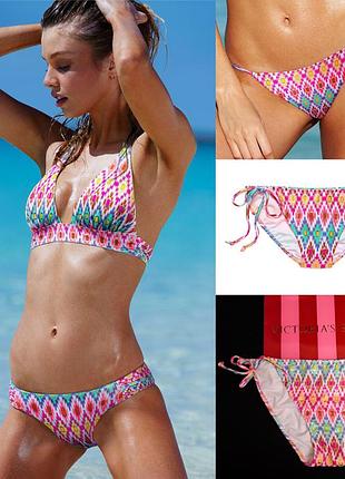 Купальник victorias secret кольоровий роздільний пуш пушем victoria вікторія сікрет