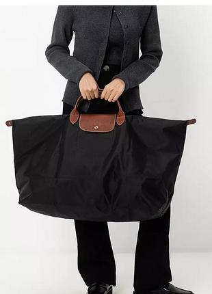 Дорожня сумка longchamp le pliage original xl (чорна, оригінал)