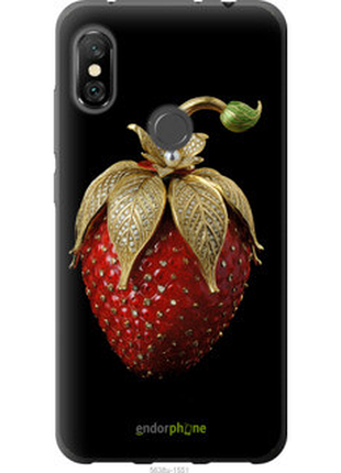 Чехол на xiaomi redmi note 6 pro клубника v3 "5638u-1551-72104"