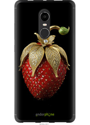Чехол на xiaomi redmi note 4x клубника v3 "5638u-951-72104"