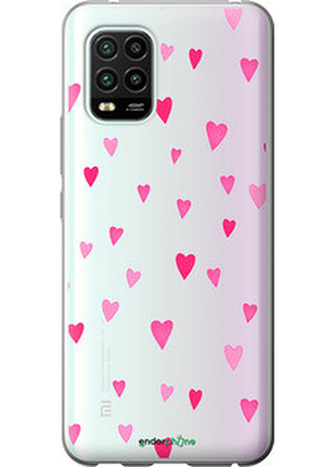Чехол на xiaomi mi 10 lite сердечки 2 "4763u-1924-72104"