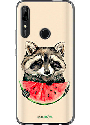 Чехол на huawei p smart z енотик с арбузом "4605u-1704-72104"