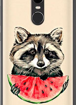 Чехол на xiaomi redmi note 4x енотик с арбузом "4605u-951-72104"