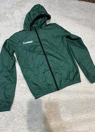 Вітровка для хлопчика hummel зелена, розмір 160