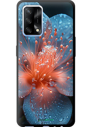 Чехол на oppo a74 роса на цветке "6039b-2305-72104"