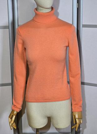 C&amp;a pure cashmere невероятный кашемировый гольф насыщенного персикового цвета