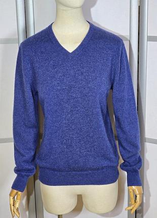 Cashmere collection кашемировый мужской синий свитер
