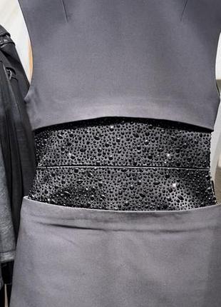 Чорна сукня zara з акцентним поясом