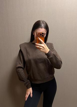 Светр жіночий шоколадний на флісі