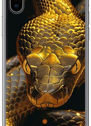 Чехол на iphone x golden snake "6072sp-1050-72104"
