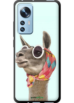Чехол на xiaomi 12x модная лама "4479b-2941-72104"