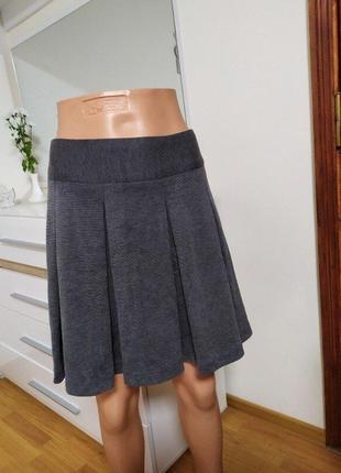 Классическая офисная юбка в складку papaya 10 меланж юбка солнце