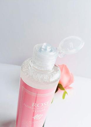 Корейский тонер для олицетворения secret key rose floral softening toner2 фото