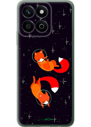 Чехол на huawei honor play 60 plus лисички в космосе "4519u-4109-72104"
