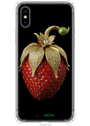 Чехол на iphone x клубника v3 "5638sp-1050-72104"