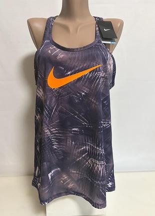 Жіноча спортивна майка nike з принтом та логотипом, різнокольорова
