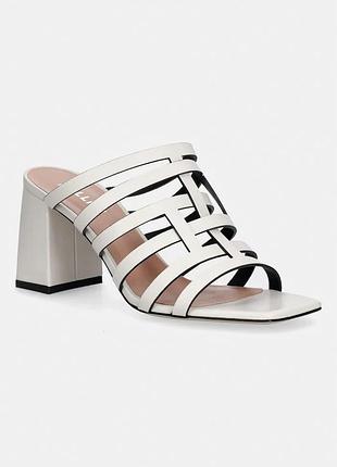 Urbanshop com ua polliniшлепанцы на каблуке женские кожаные бежевые sa28227m0otq0101 размеры запиту