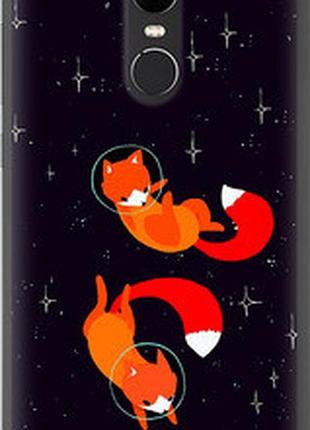 Чехол на xiaomi redmi note 4x лисички в космосе "4519u-951-72104"