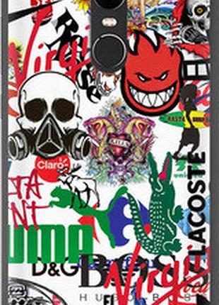 Чехол на xiaomi redmi note 4x many different logos "4022u-951-72104"