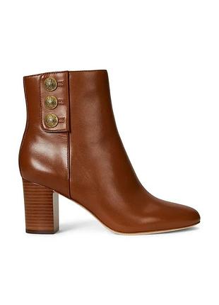 Urbanshop com ua lauren ralph laurenшкіряні черевики lauren ralph lauren kenndi bt hl колір коричневий каблук блок 802980064001