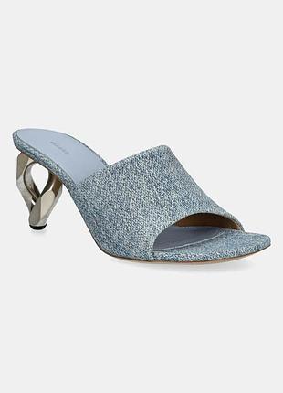 Urbanshop com ua jw andersonшлепанцы jw anderson chain heel open mule женские каблук блок sn0104 la0238 800 размеры запитуйте