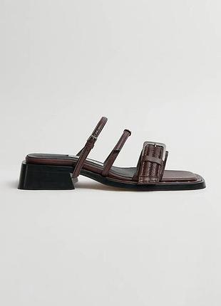 Urbanshop com ua miistaшльопанці на низькому підборі жіночі шкіряні nayah коричневі mi_5921 розміри запитуйте