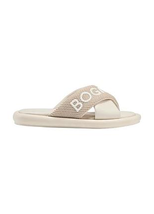 Urbanshop com ua bognerшлепанцы на плоском каблуке женские кожаные portofino бежевые 22625121 размеры запитуйте