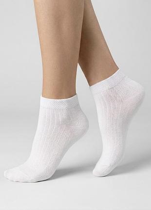 Женские носки movementstandard, короткие, в рубчик, цвет: белый