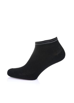 Чоловічі шкарпетки житомирська пара короткі, колір: чорний і сірий 44-45