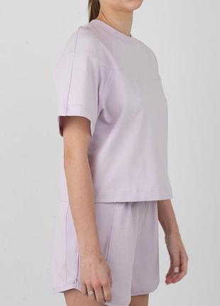 Женские шорты elegante, свободный крой, эластичный пояс, цвет: лавандовый