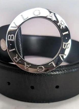 Шикарний шкіряний ремінь bvlgari