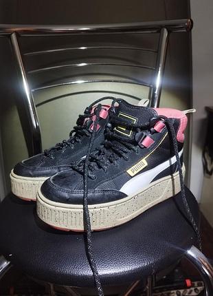 Кросівки жіночі puma karmen mid open road чорні